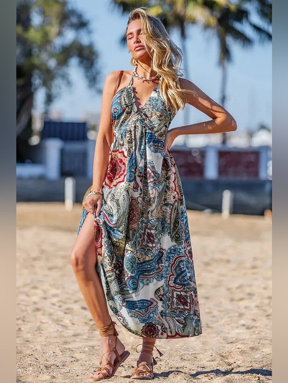 Boho Whimsy Paisley Midi Dress 💥 BRAND NEW 💥